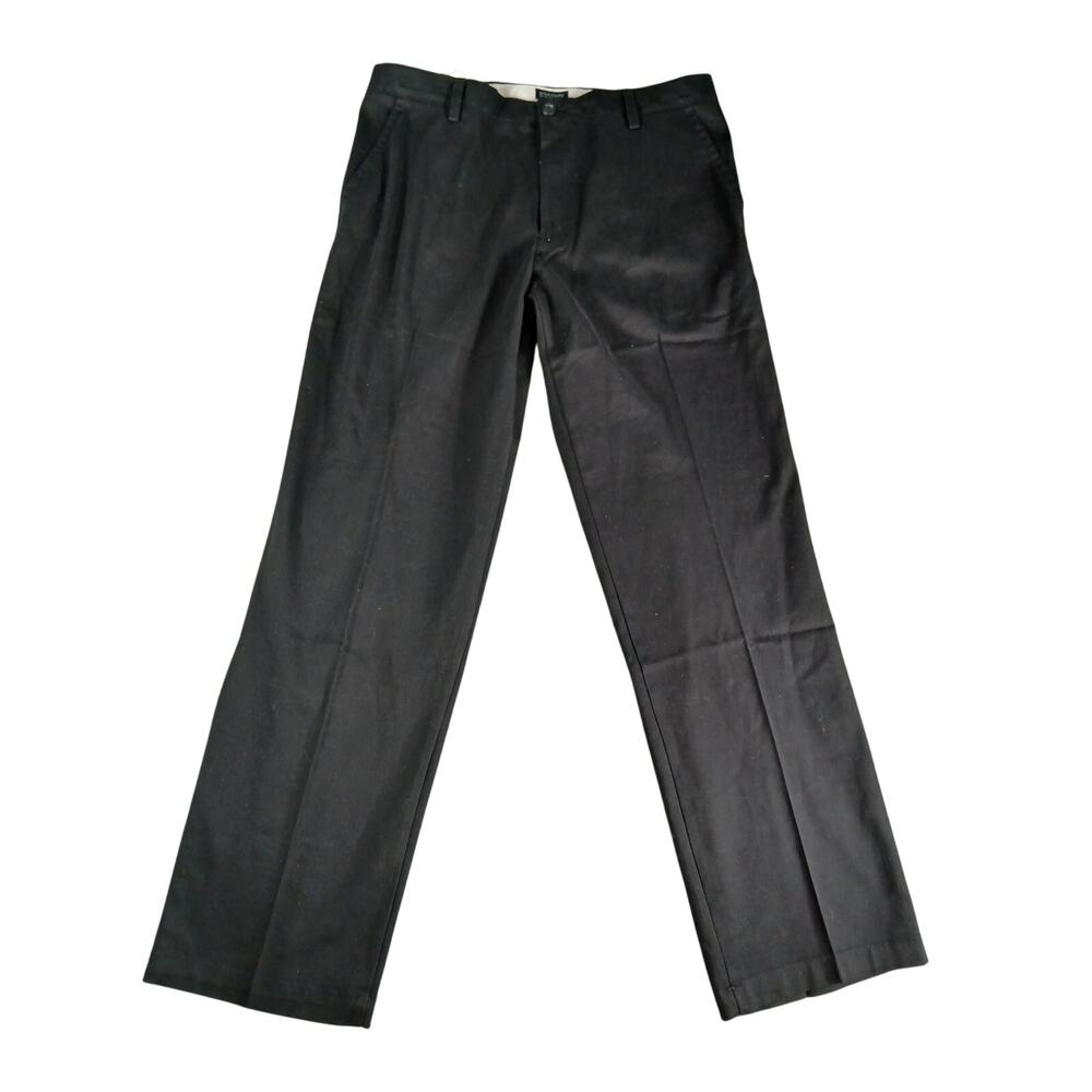 Dockers Pants Mens 34x32 Black Easy Khaki Classic Fit Straight Leg Pockets NWT